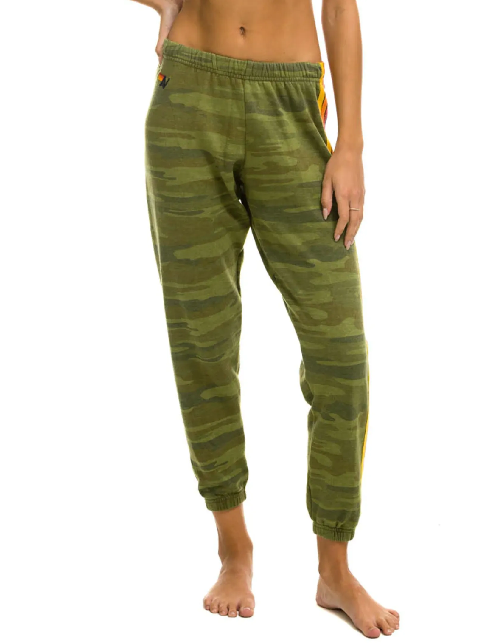 5 Stripe Womens Sweatpant, Camo