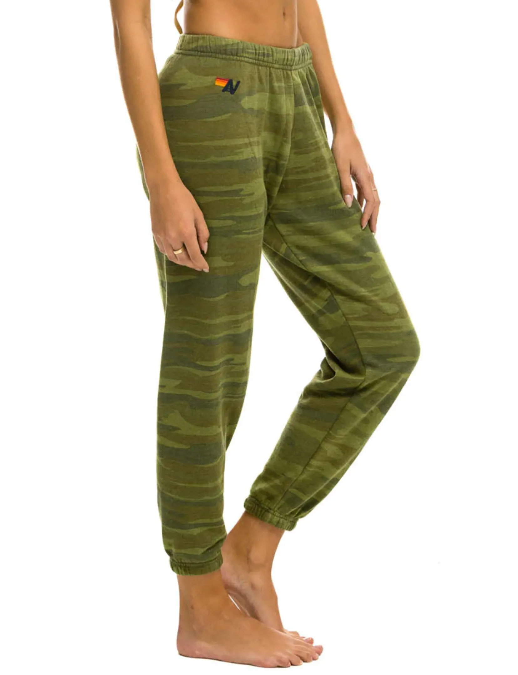 5 Stripe Womens Sweatpant, Camo