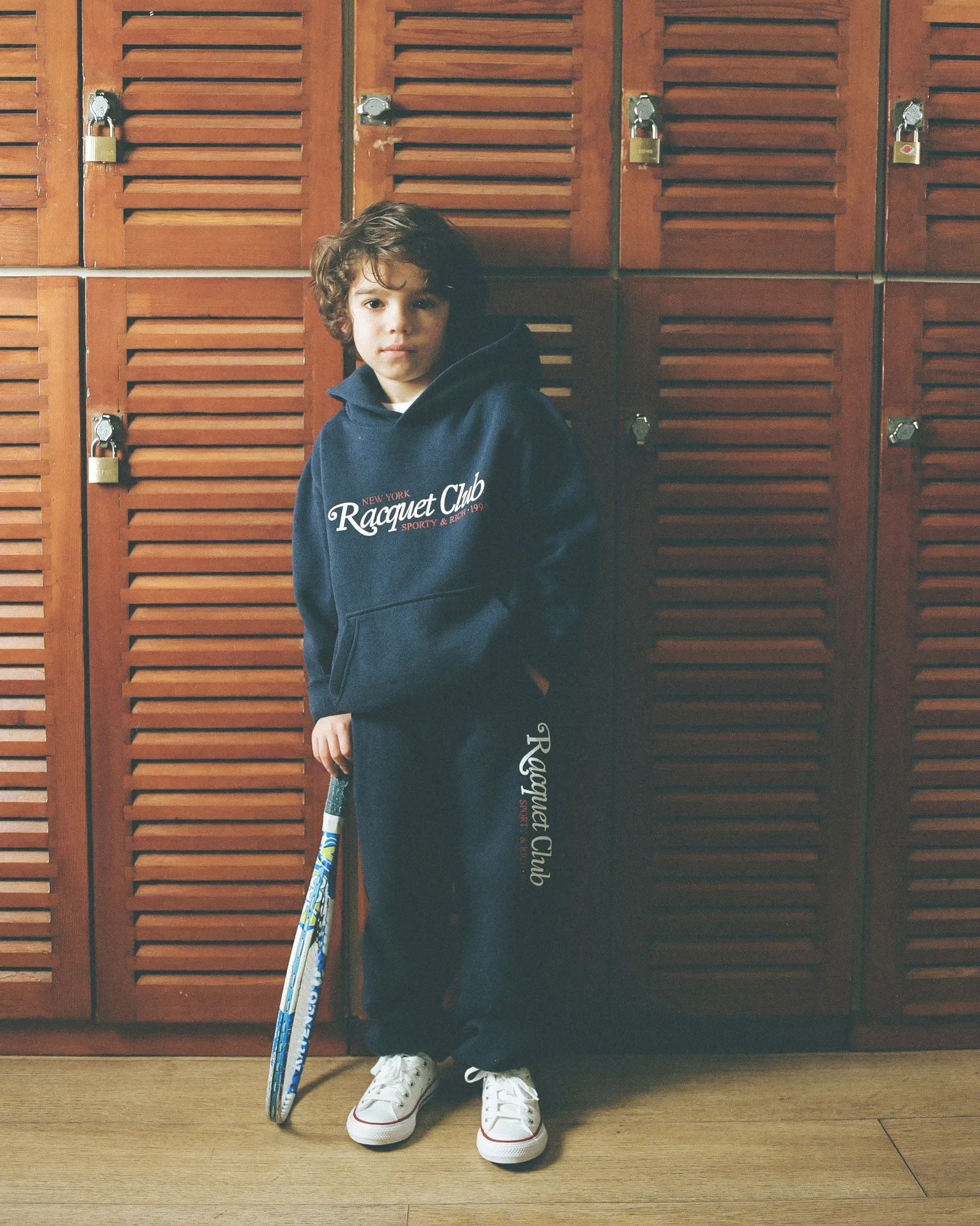 94 Racquet Club Kids Sweatpant - Navy/White/Bright Red