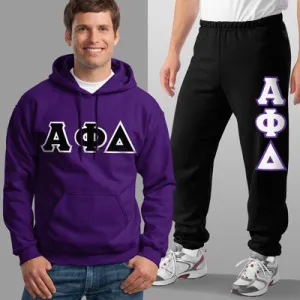 Alpha Phi Delta Hoodie and Sweatpants, Package Deal - TWILL