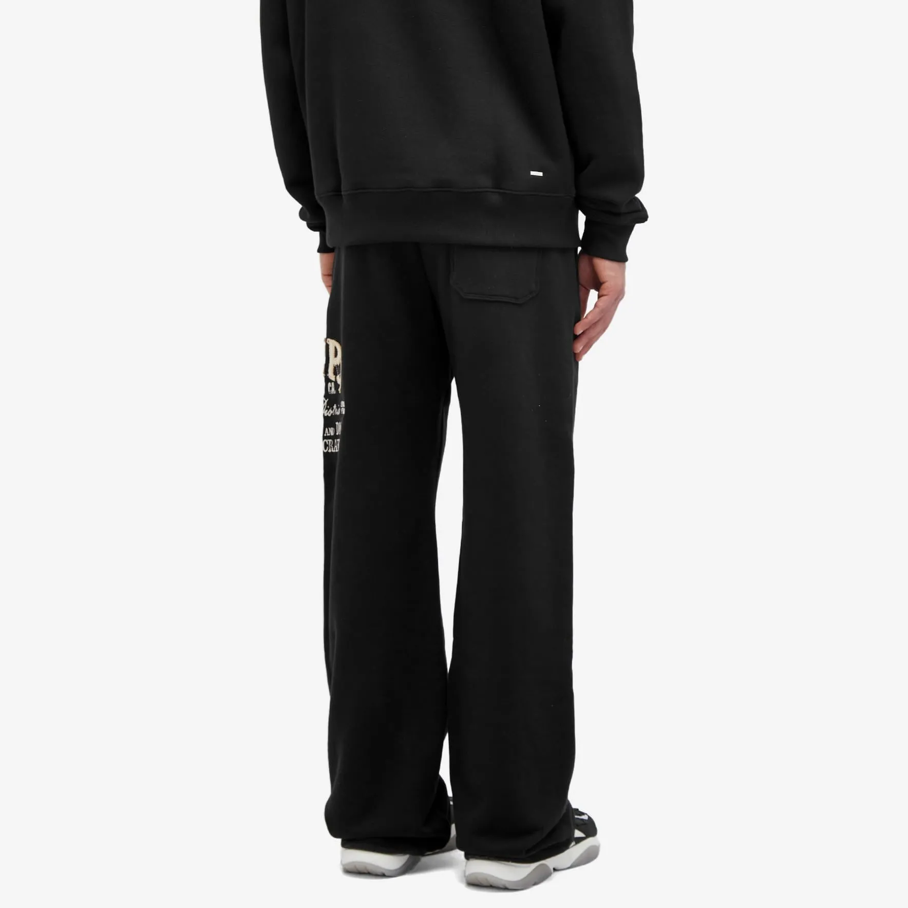 Amiri Distressed Arts District Sweatpants, Black