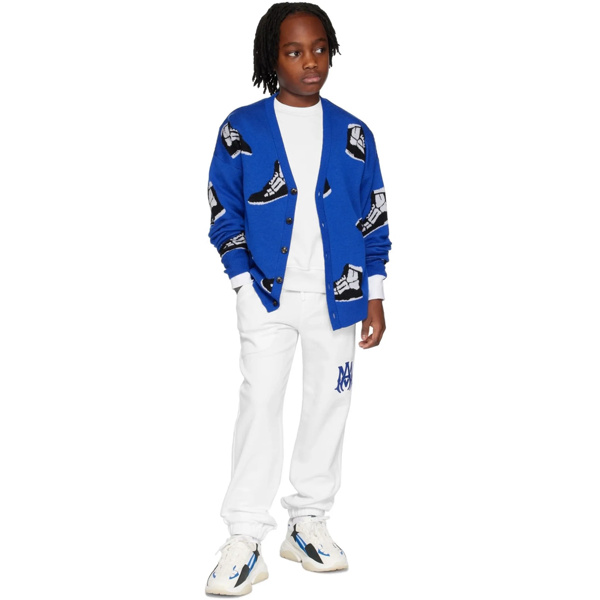 Amiri Kids MA Core Logo White Sweatpants