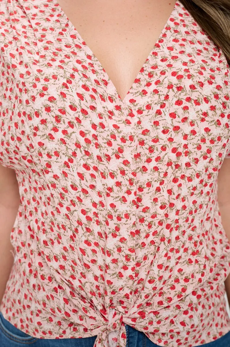 Ana Plus Size Tie Front Top