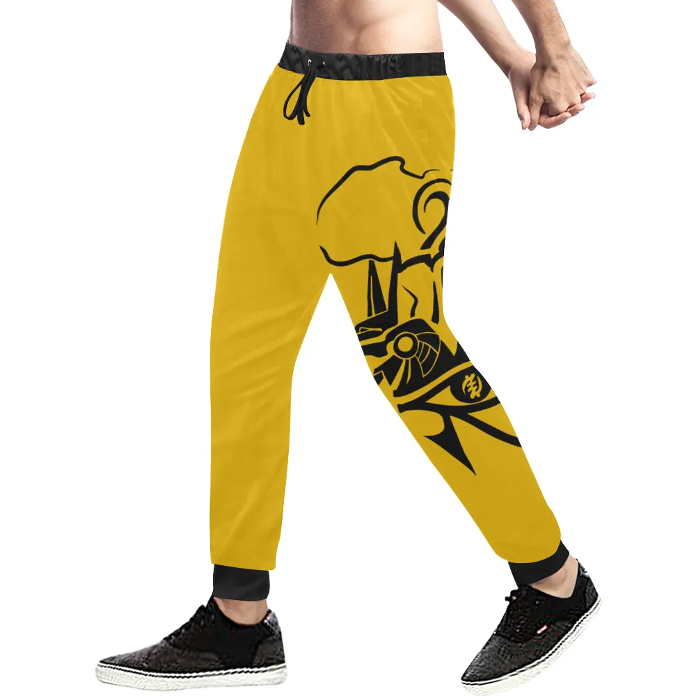 ANUBIS AND HERU YLW Men's All Over Print Sweatpants