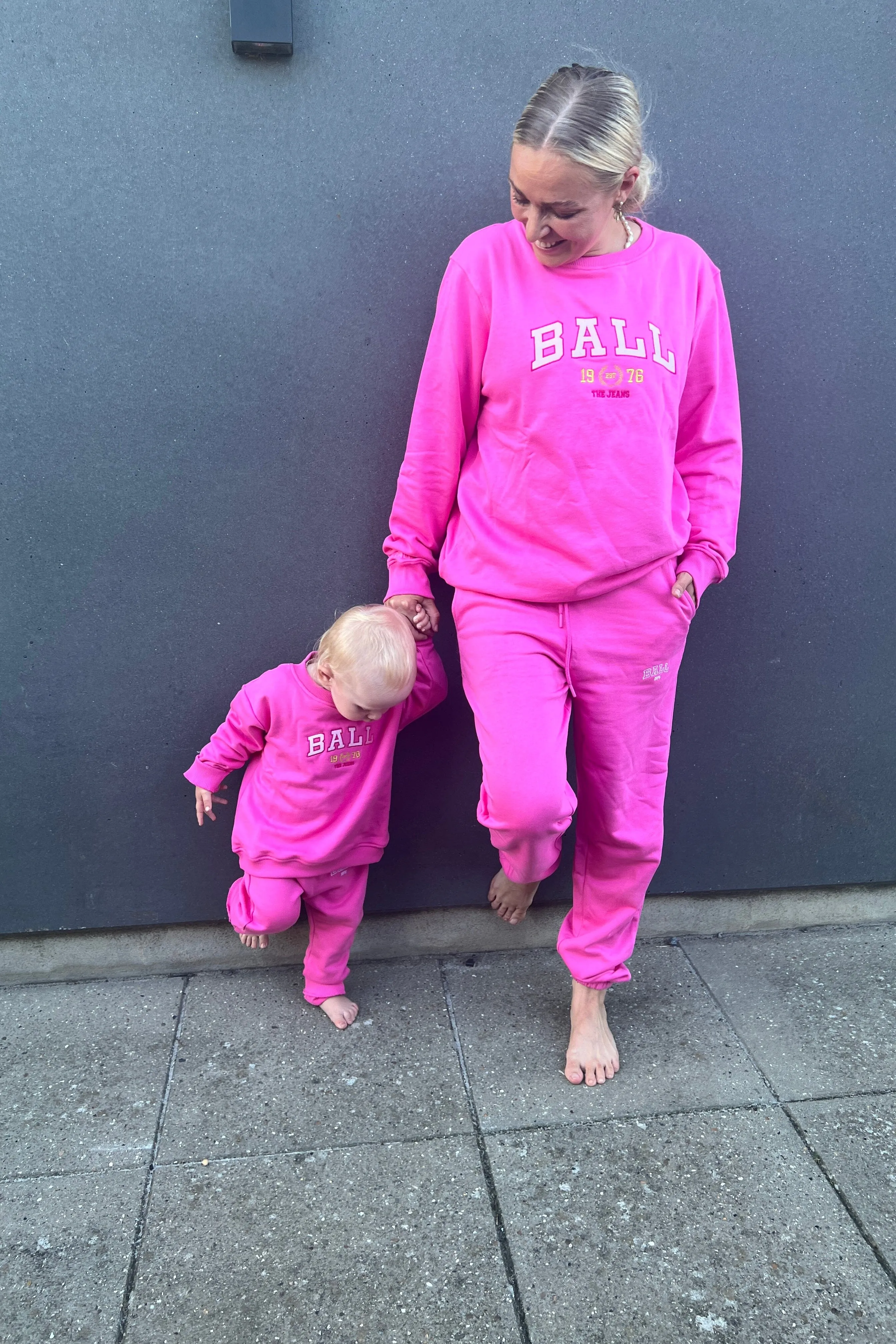 Ball X Molly&My - Baby Sweatsuit L. Taylor - Bubblegum