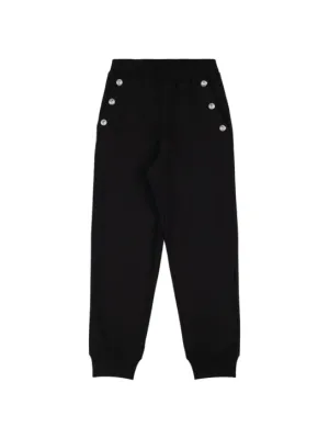 Balmain   Cotton sweatpants w/ buttons 