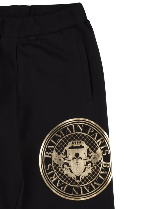 Balmain   Organic cotton sweatpants w/logo 