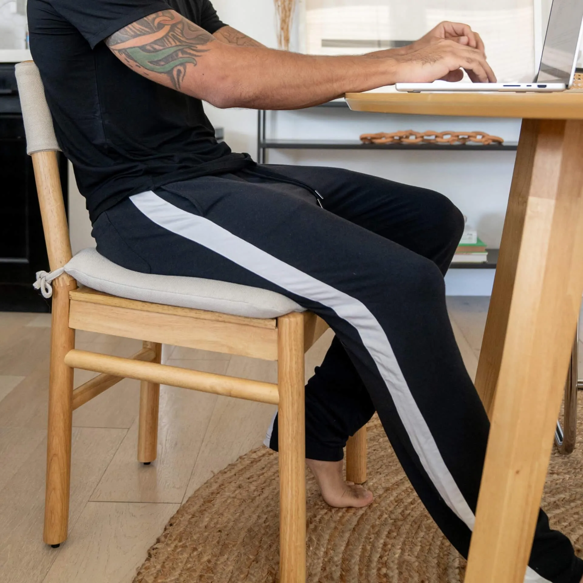 Bamboo Contrast Stripe  Sweatpants