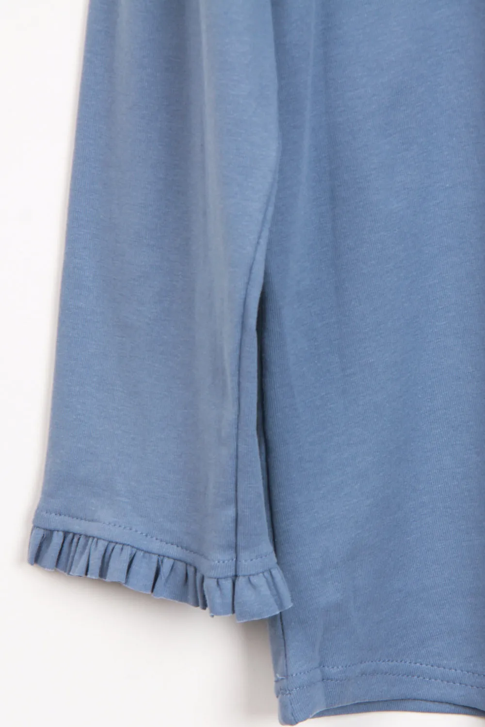 Basic Cotton Top with Pleat Detail