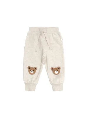 Beige Furry Hux Sweatpants