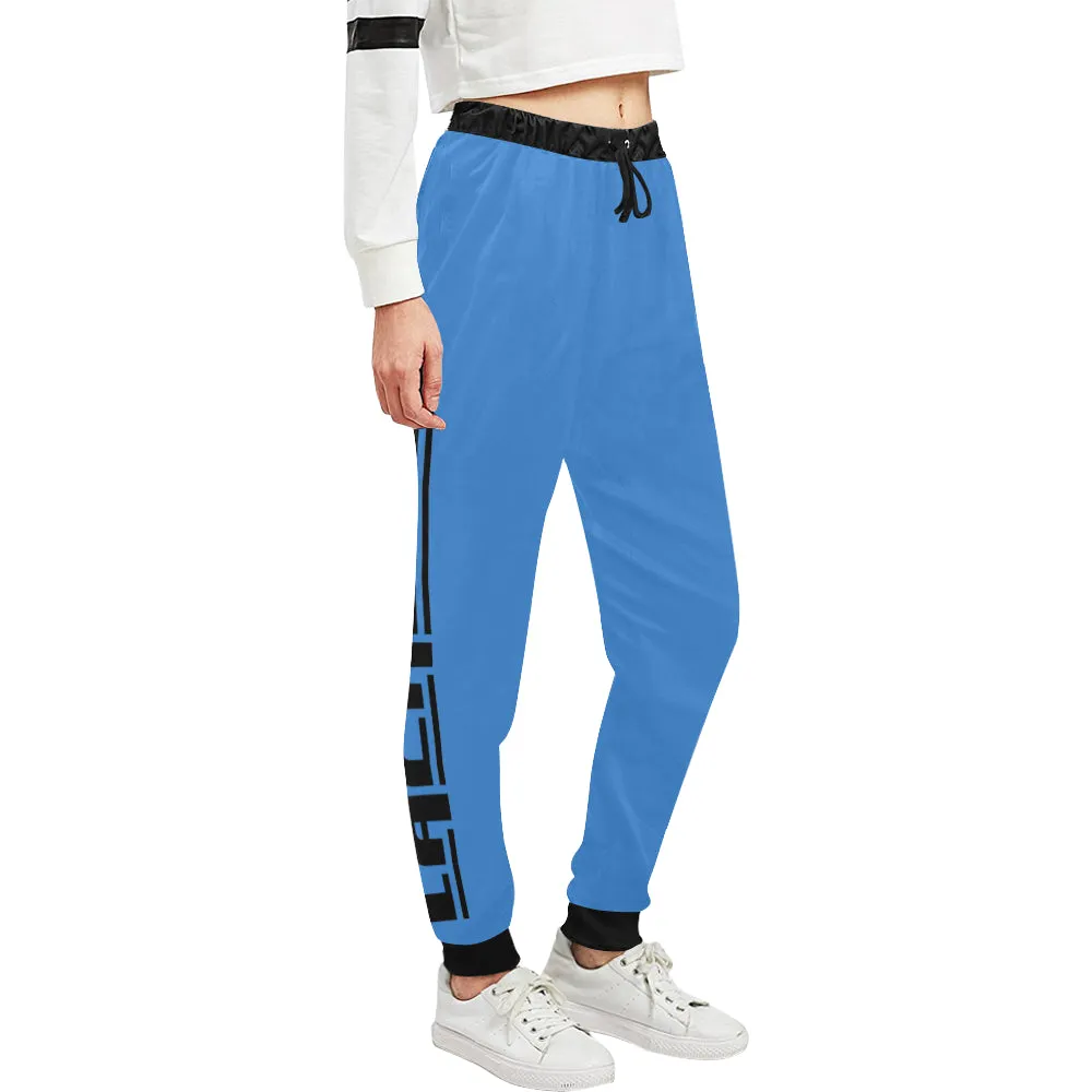 BLACC BORDER BLUESKY Women's All Over Print Sweatpants