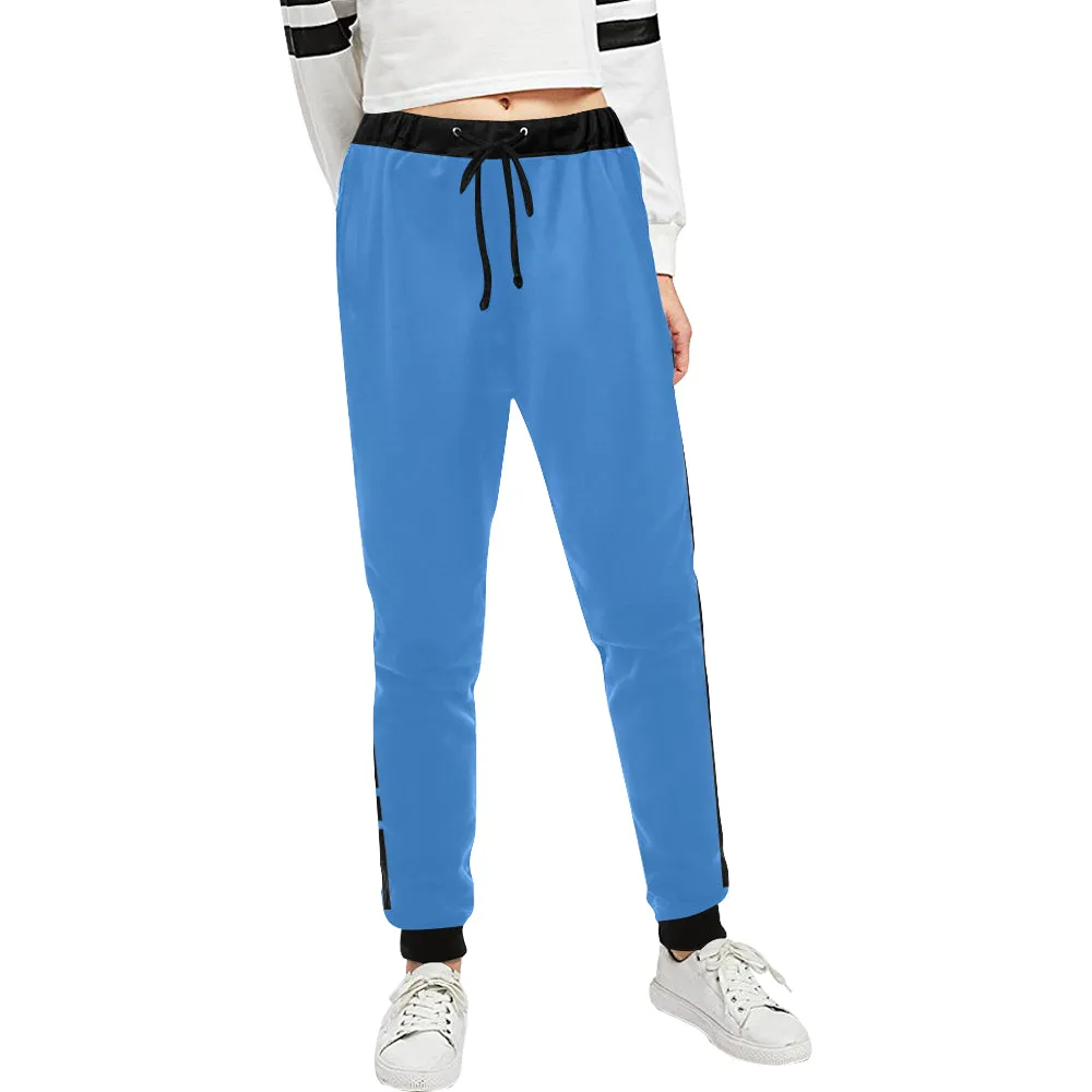 BLACC BORDER BLUESKY Women's All Over Print Sweatpants