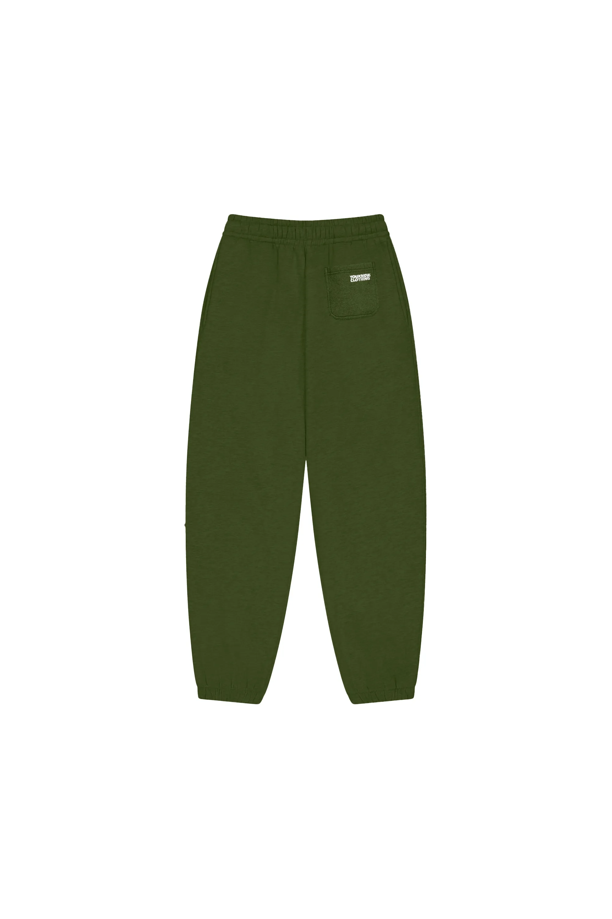 BLOCK CUFFED SWEATPANTS | GREEN