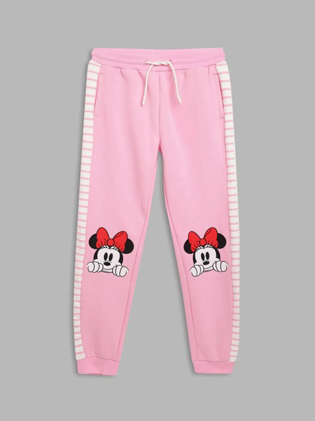 Blue Giraffe Girls Pink Printed Regular Fit Joggers Style Sweatpant