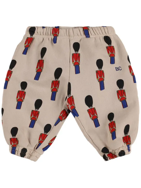 Bobo Choses   Soldier print organic cotton sweatpants 