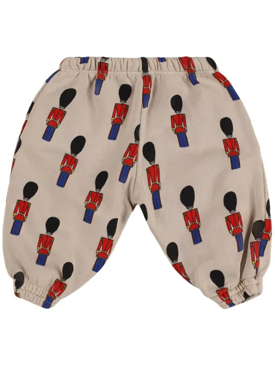 Bobo Choses   Soldier print organic cotton sweatpants 