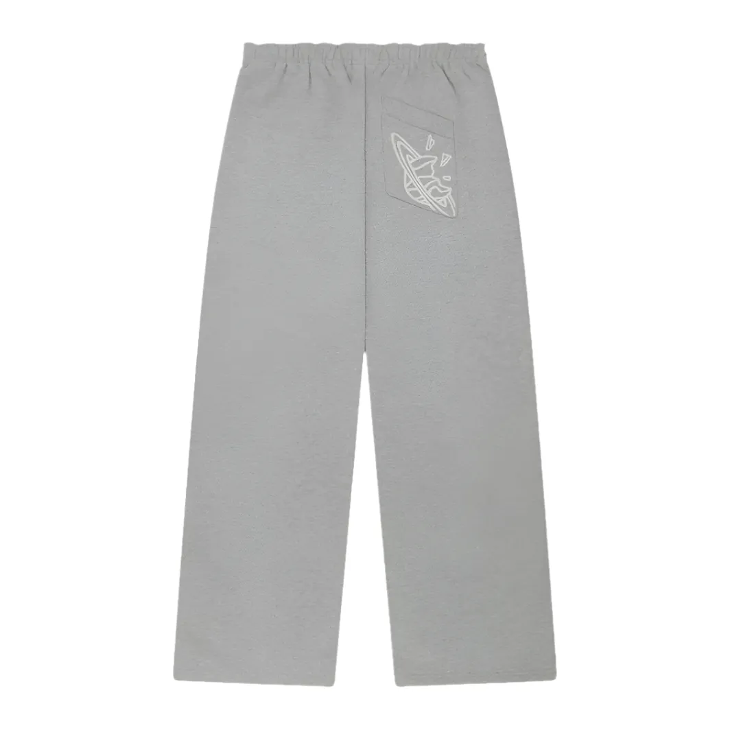 Broken Planet Market Wide-Leg Sweatpants Heather Gray