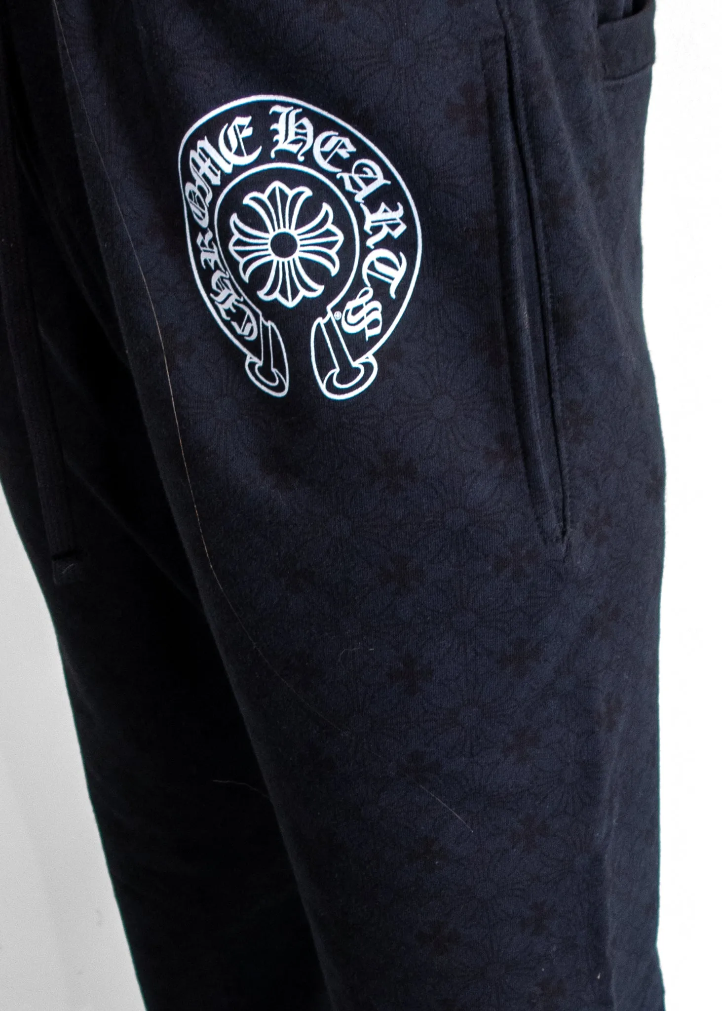 Chrome Hearts Black & White Logo Sweatpants