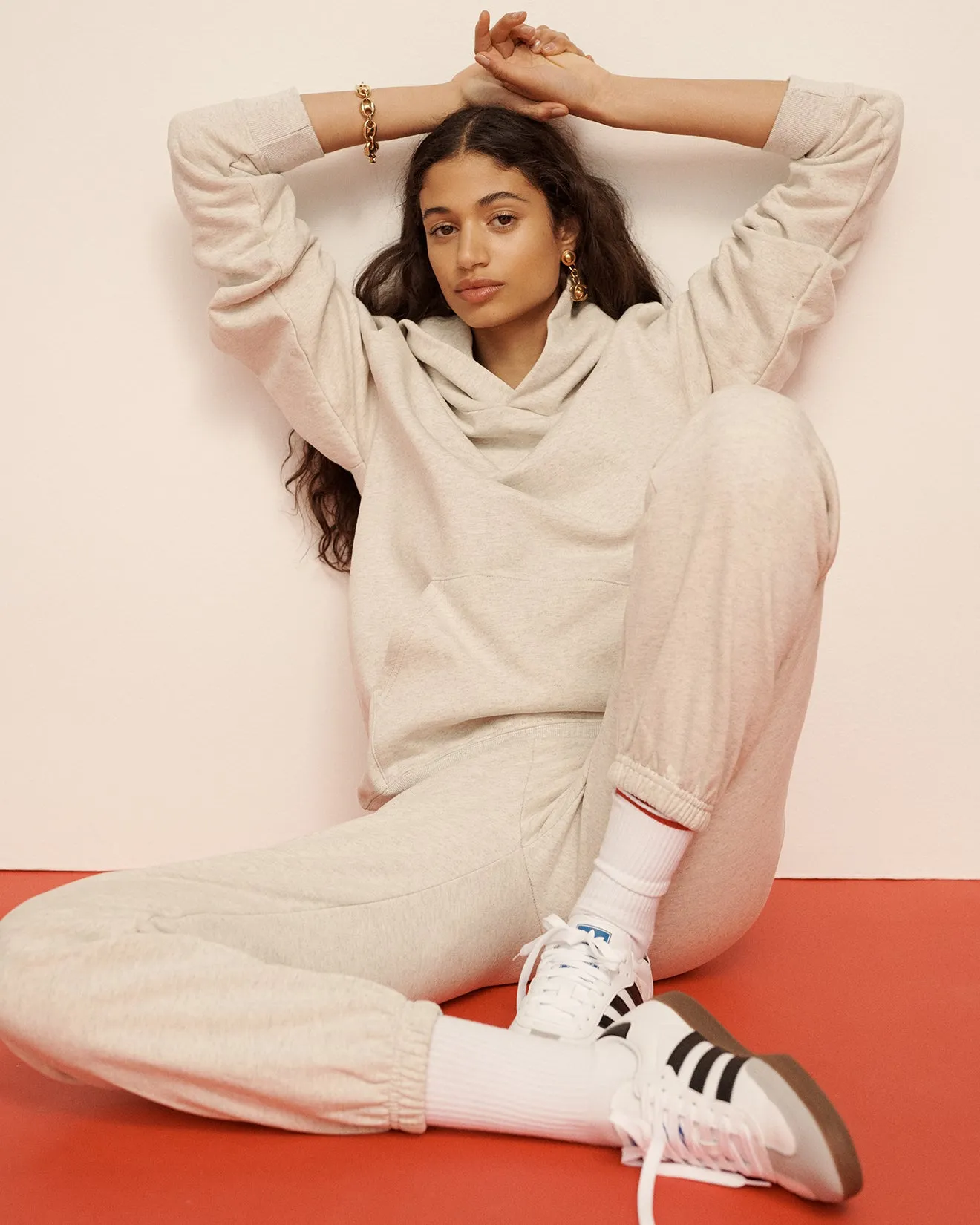 Classic Logo Sweatpants - Heather Oatmeal