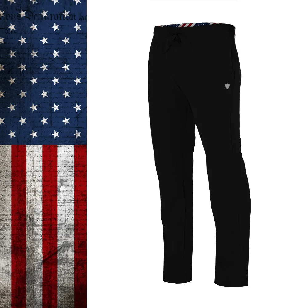 Classic Sweatpants | American Flag | Black PreOrder