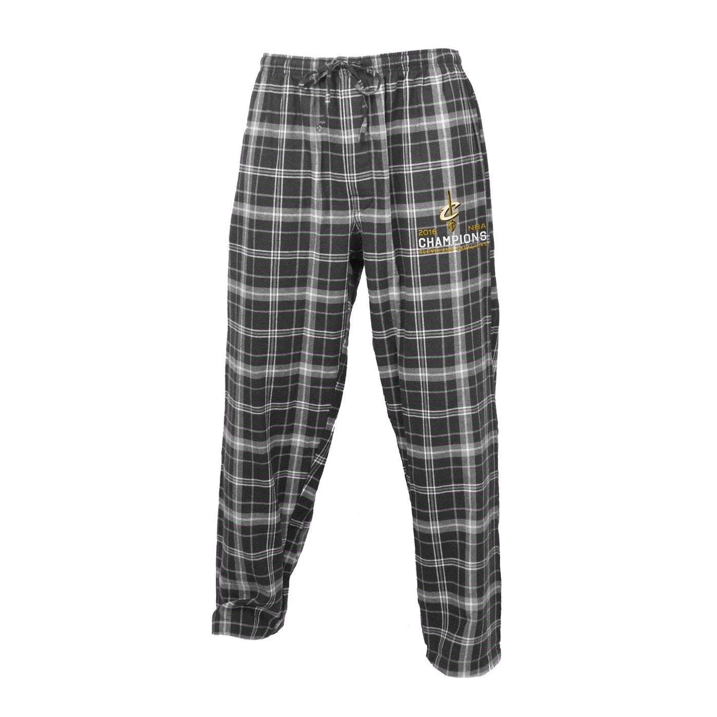 Cleveland Cavaliers 2016  Champs Gray Plaid Knit Drawstring Sleep Pants