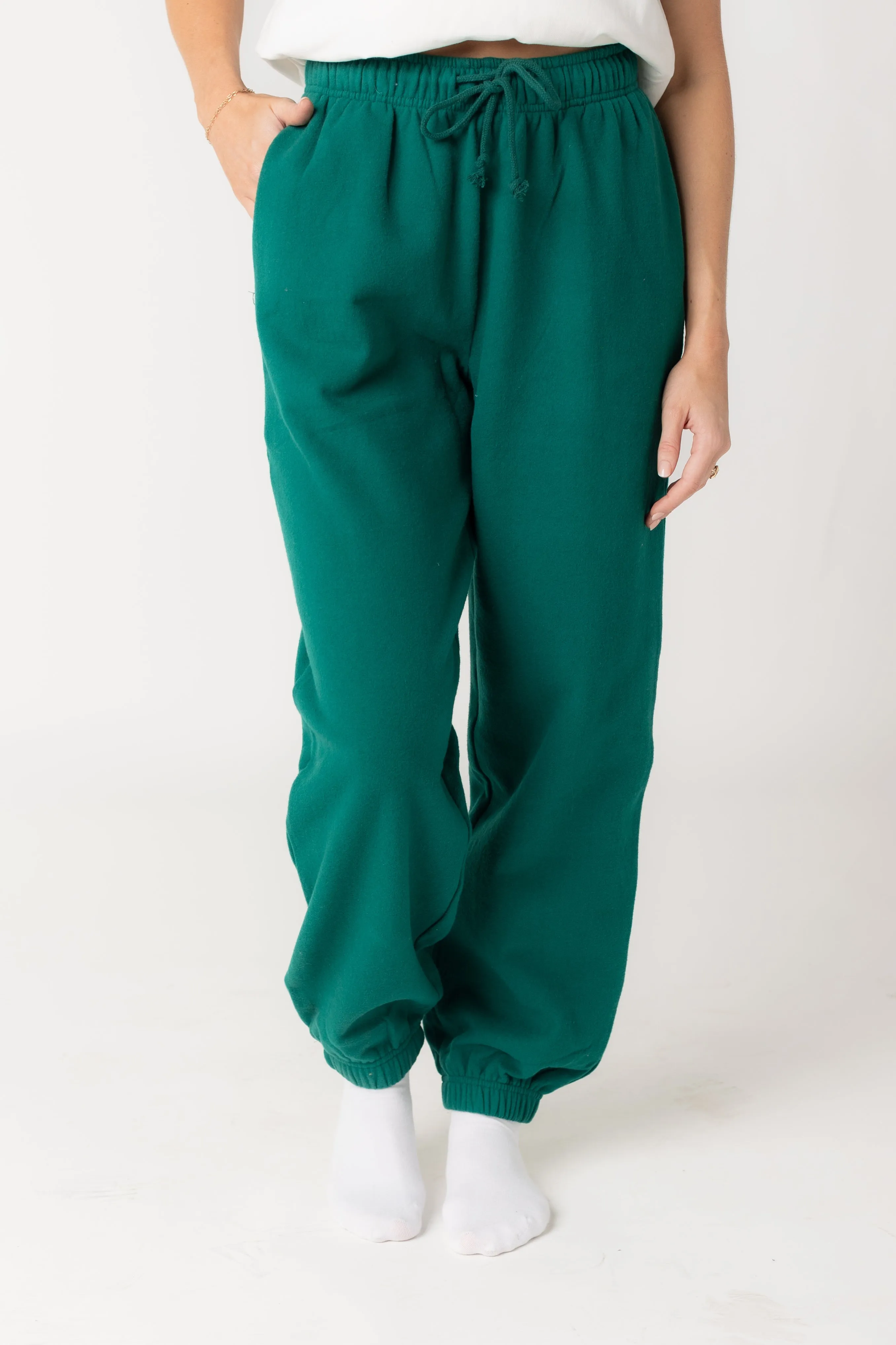 Collette Knit Pants - Pine Green