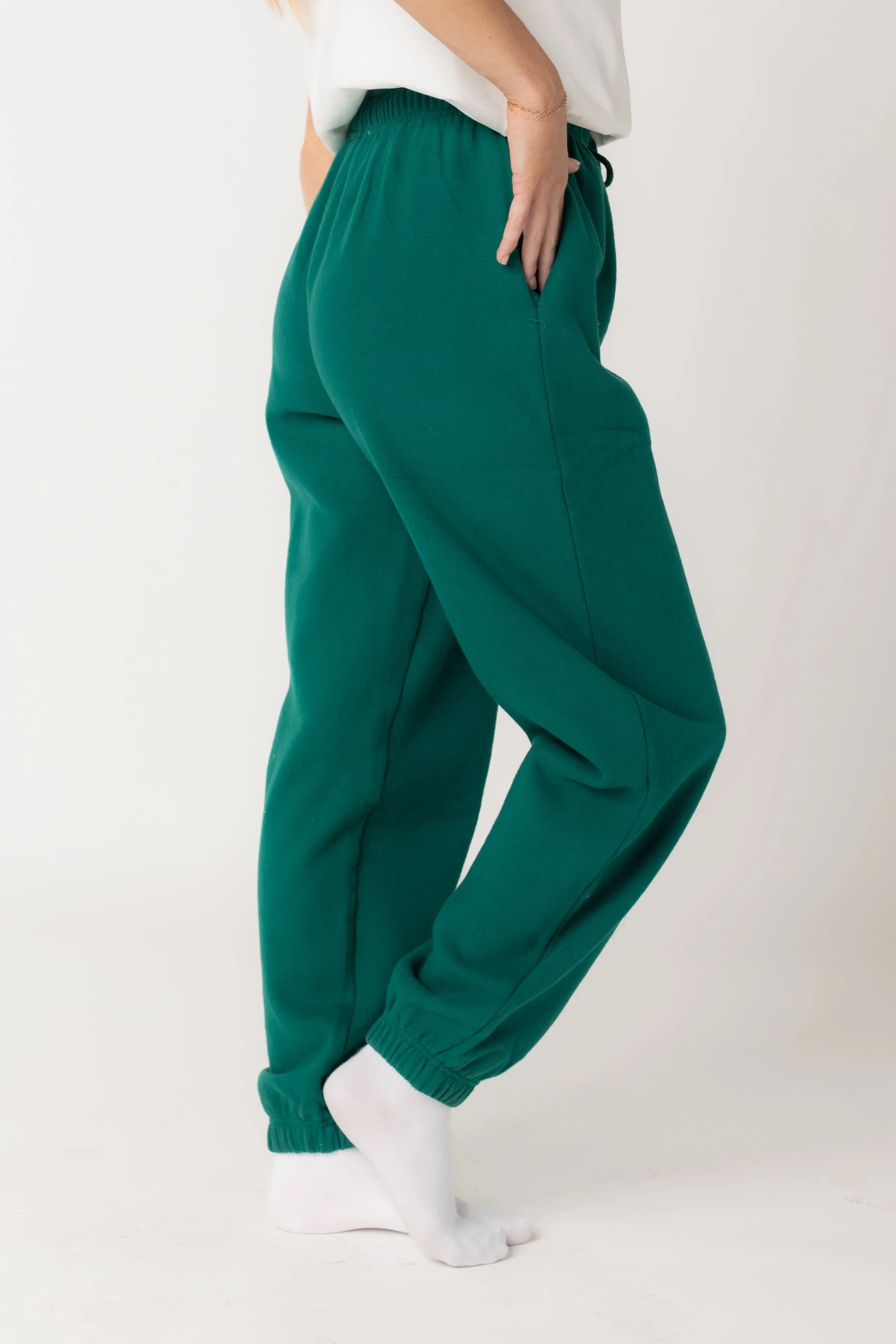 Collette Knit Pants - Pine Green