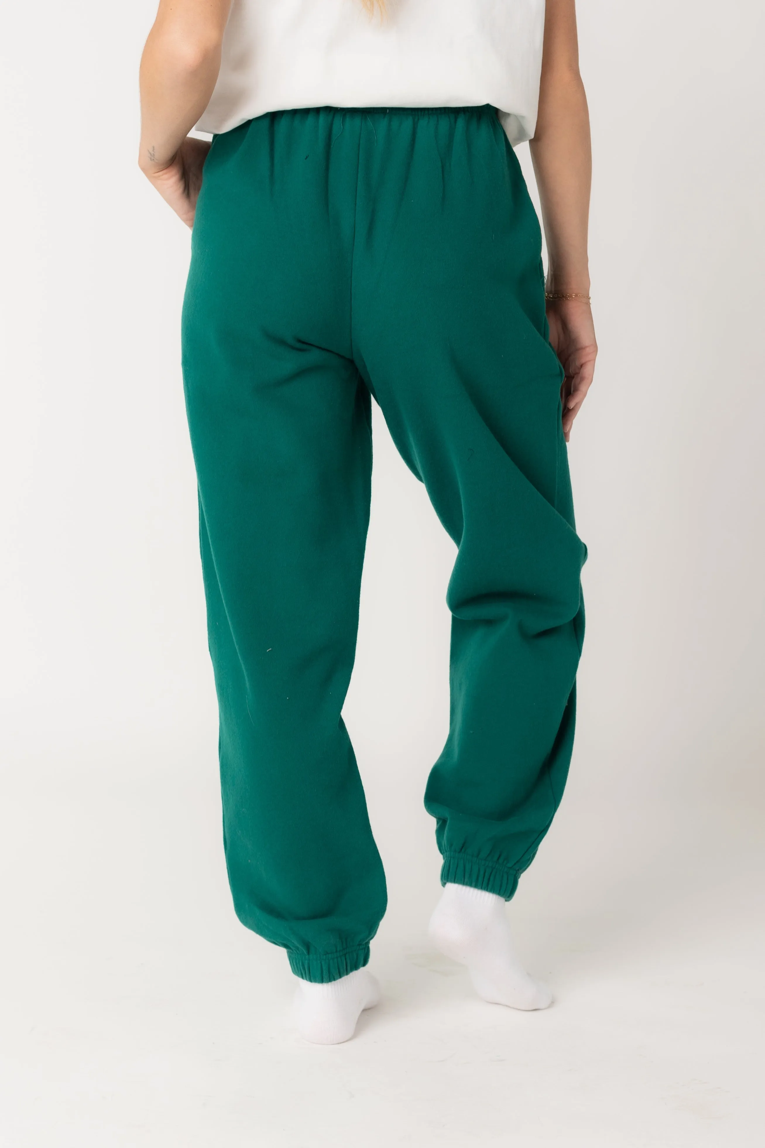 Collette Knit Pants - Pine Green