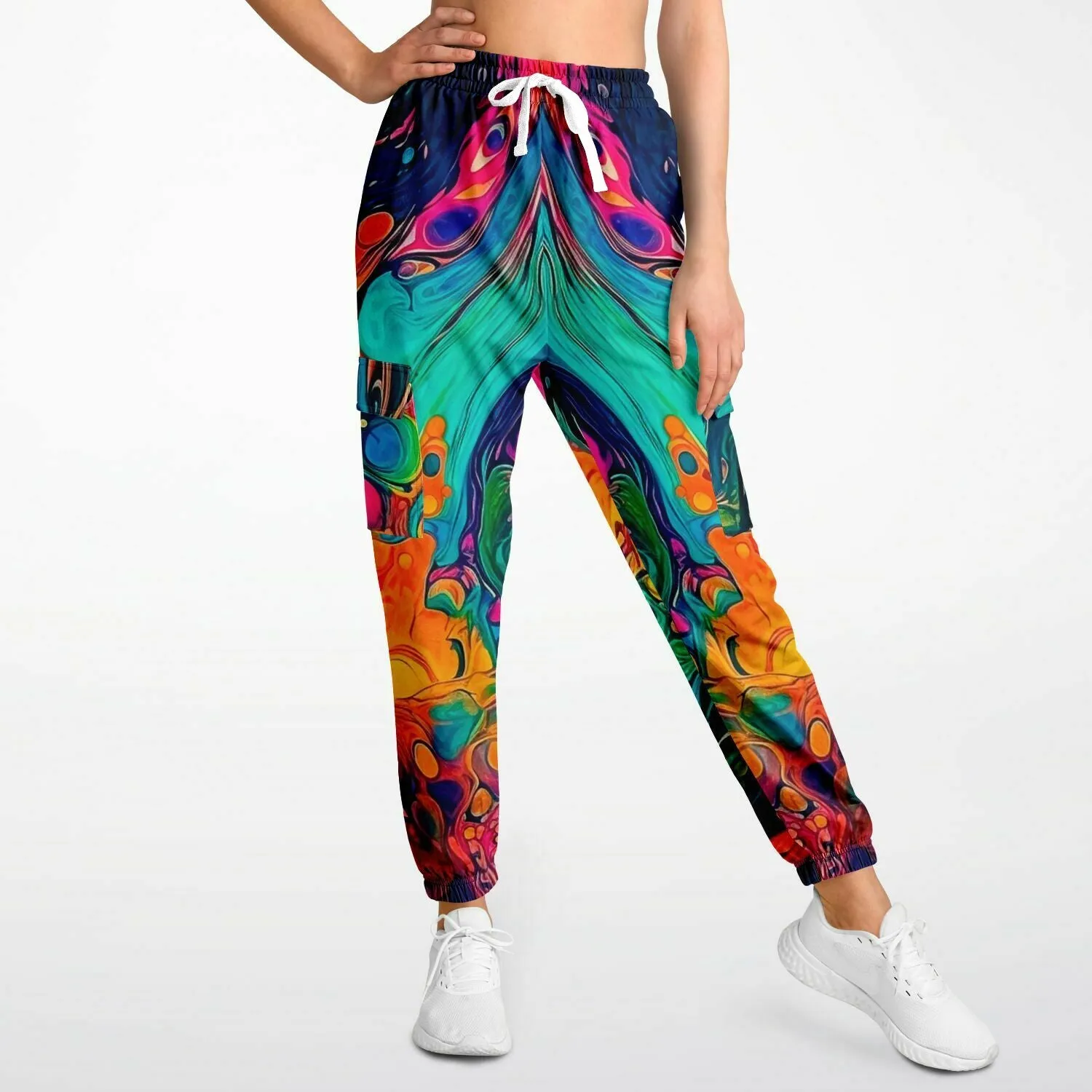 Colorful Gasoline Cargo Sweatpants