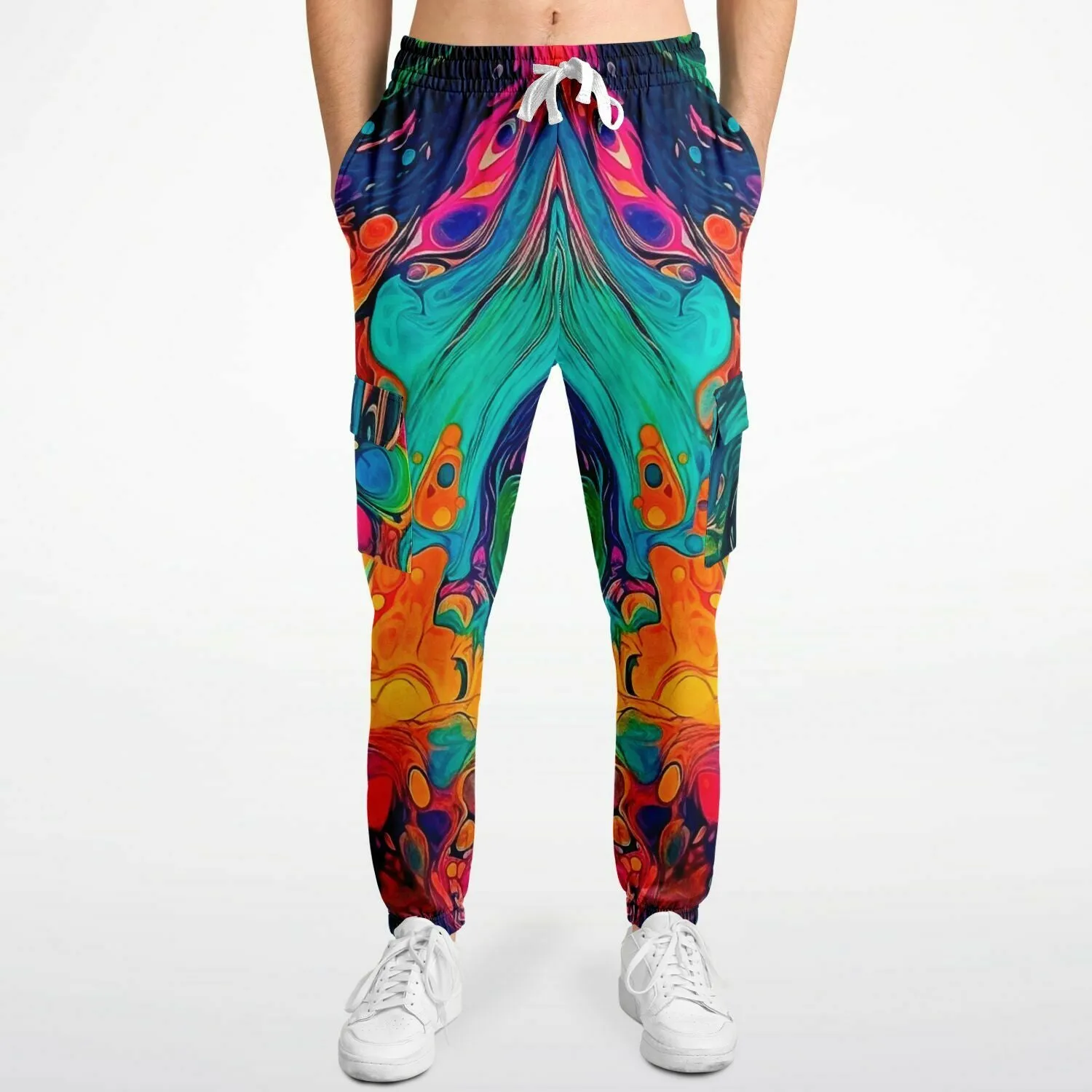 Colorful Gasoline Cargo Sweatpants