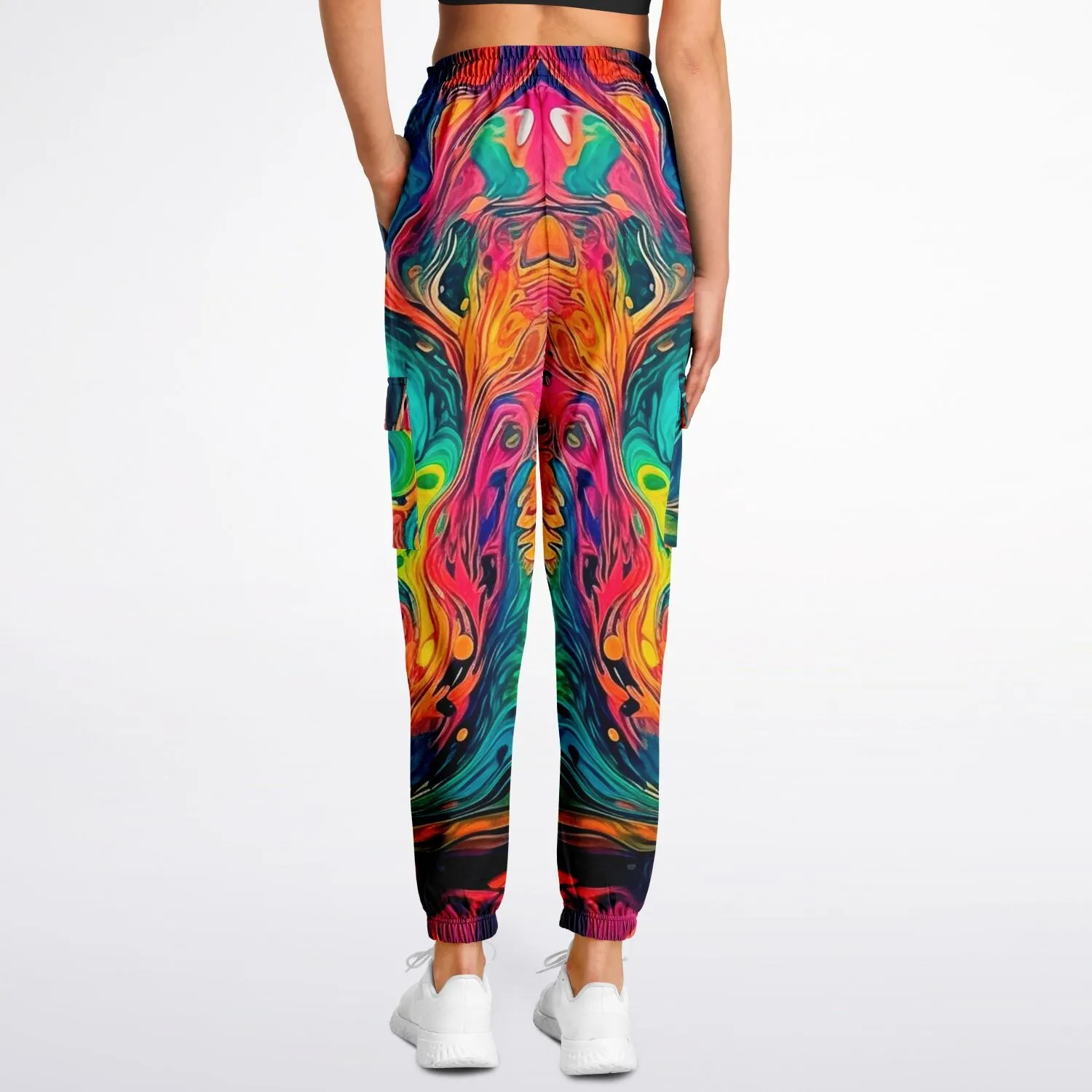 Colorful Gasoline Cargo Sweatpants