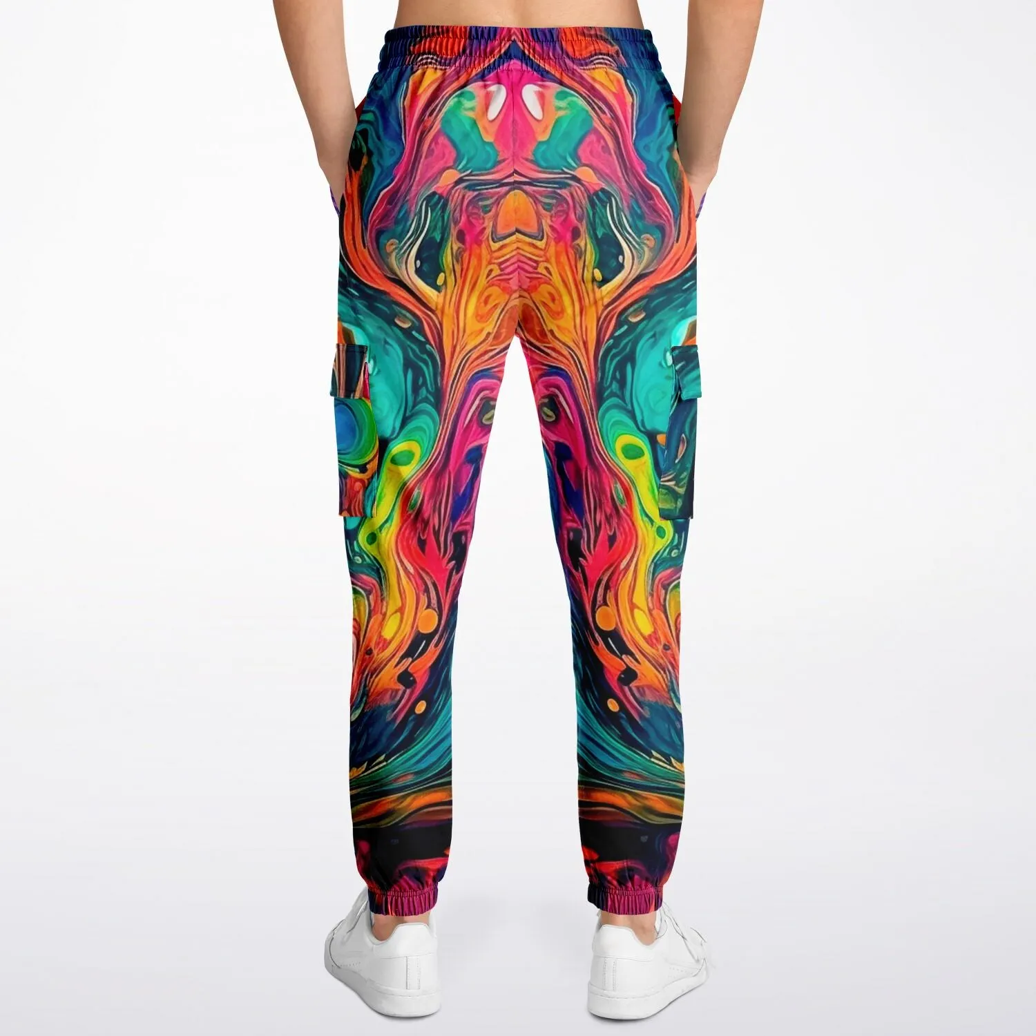 Colorful Gasoline Cargo Sweatpants