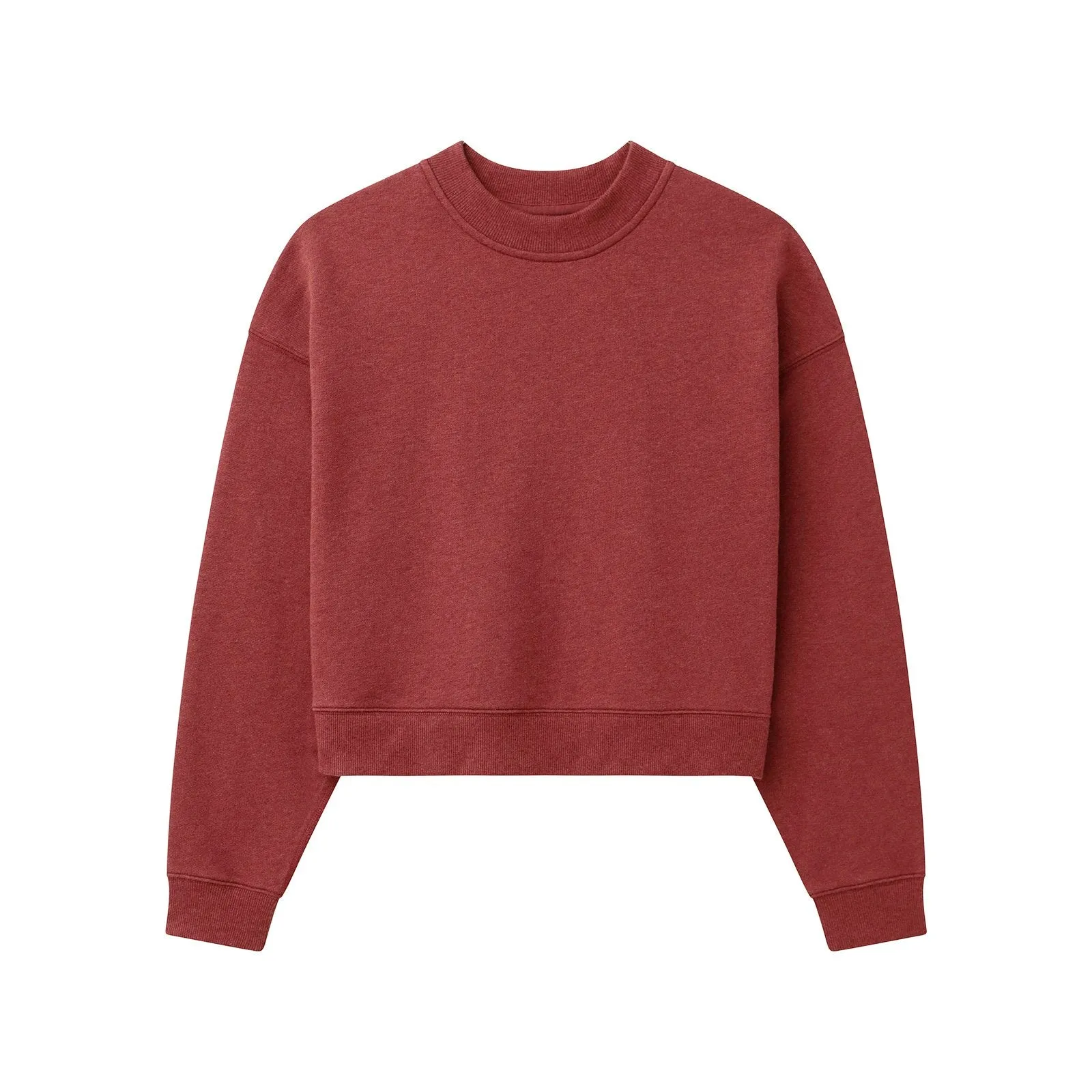 Cropped Fleece Sweatshirt