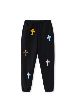 CROSS SWEATPANTS BLACK