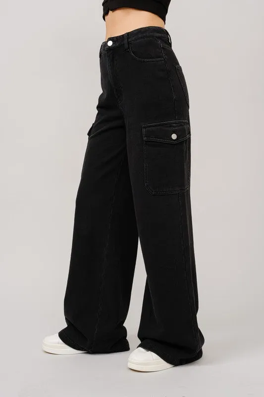 Denim Sweatpants - Black or Blue