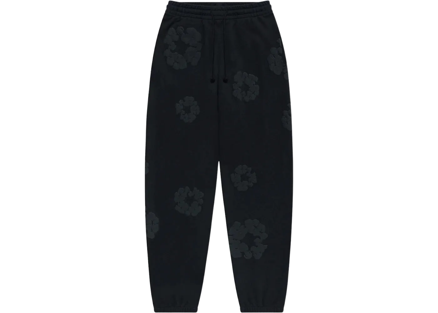 Denim Tears Cotton Wreath Sweatpants Black Monochrome