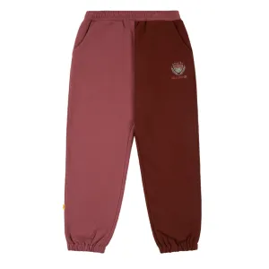 DIME SPLIT CREST SWEATPANTS - MAROON