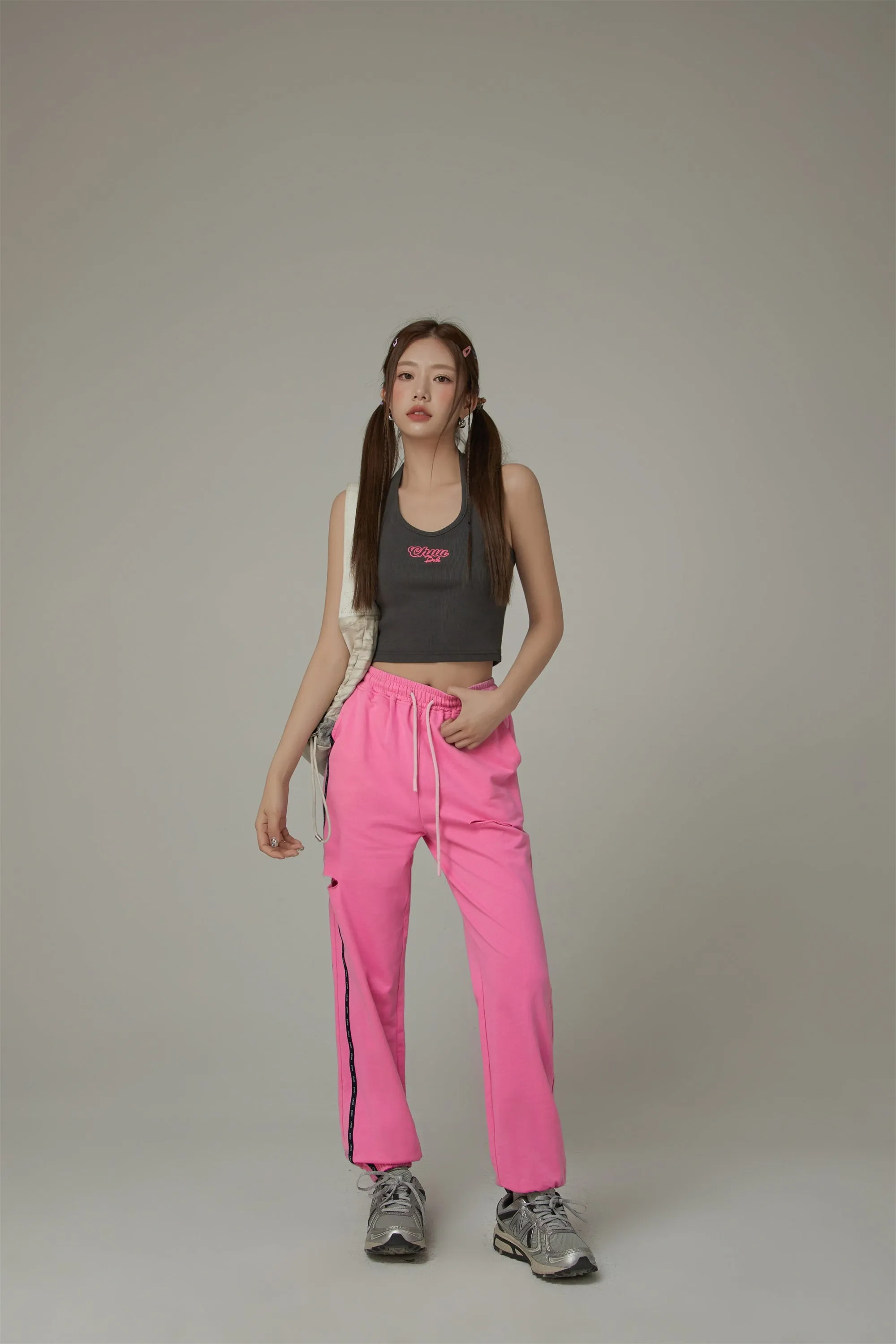 Distressed String Jogger Sweatpants