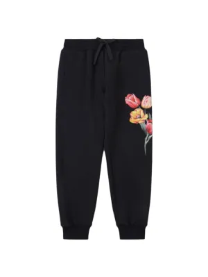 Dolce&amp;Gabbana   Flowers print cotton sweatpants 