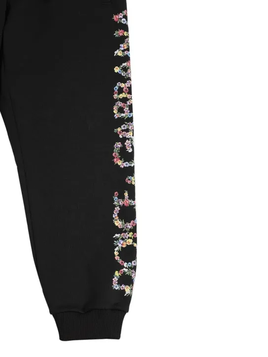 Dolce&amp;Gabbana   Logo print cotton sweatpants 