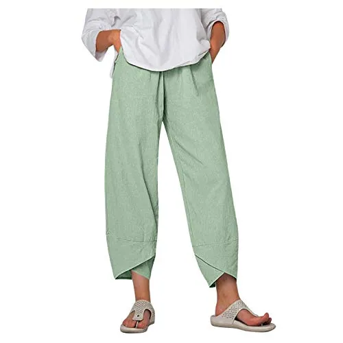 DressBetty - Palazzo Lounge Pants Wide Leg Printed Cropped Bottoms Baggy Trousers Sweatpants