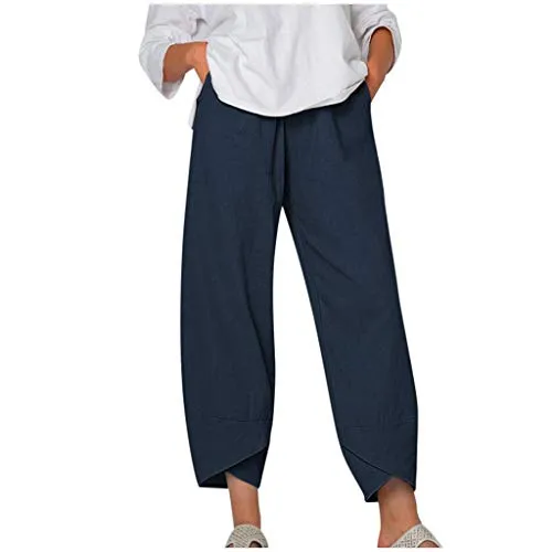 DressBetty - Palazzo Lounge Pants Wide Leg Printed Cropped Bottoms Baggy Trousers Sweatpants