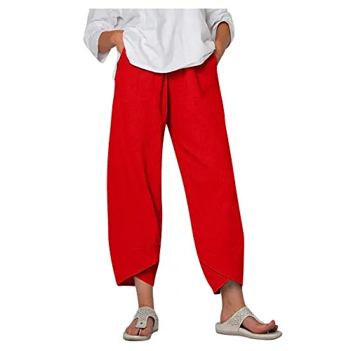 DressBetty - Palazzo Lounge Pants Wide Leg Printed Cropped Bottoms Baggy Trousers Sweatpants