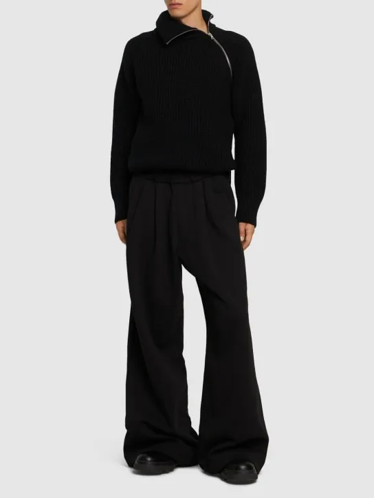 Dries Van Noten   Hama double pleat wide leg sweatpants 