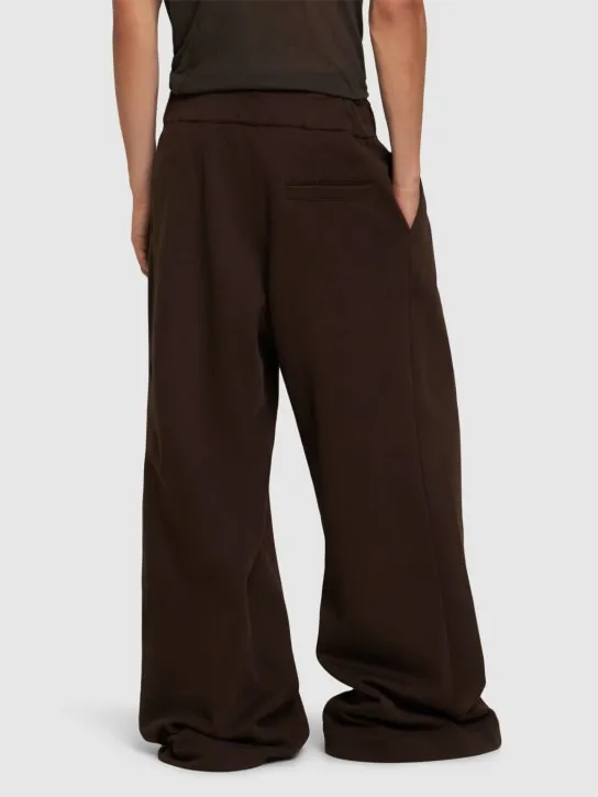 Dries Van Noten   Hama double pleat wide leg sweatpants 