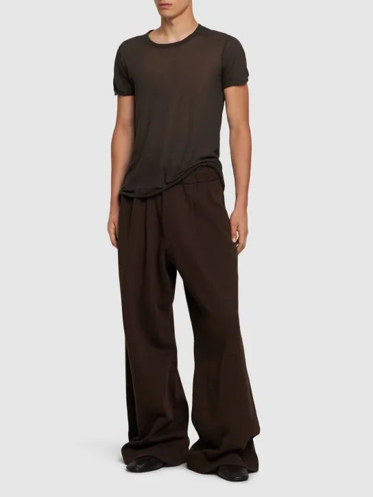 Dries Van Noten   Hama double pleat wide leg sweatpants 