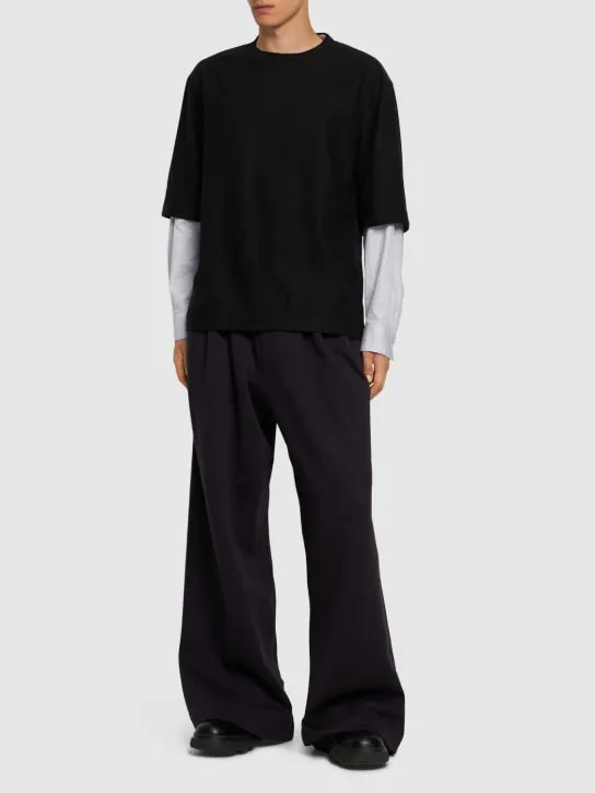 Dries Van Noten   Hama double pleat wide leg sweatpants 