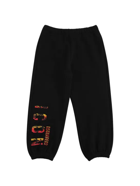 Dsquared2   Icon logo print cotton sweatpants 