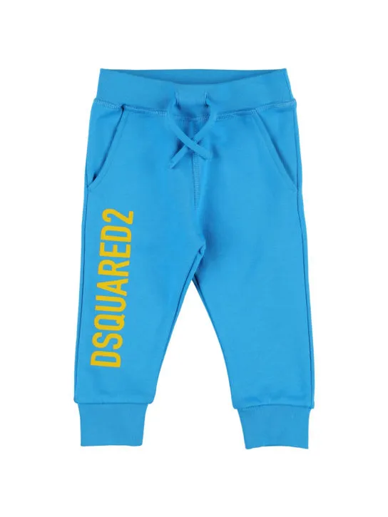 Dsquared2   Logo print cotton sweatpants 