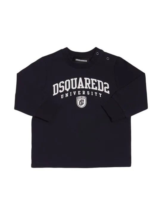 Dsquared2   Printed cotton sweatshirt &amp; sweatpants 